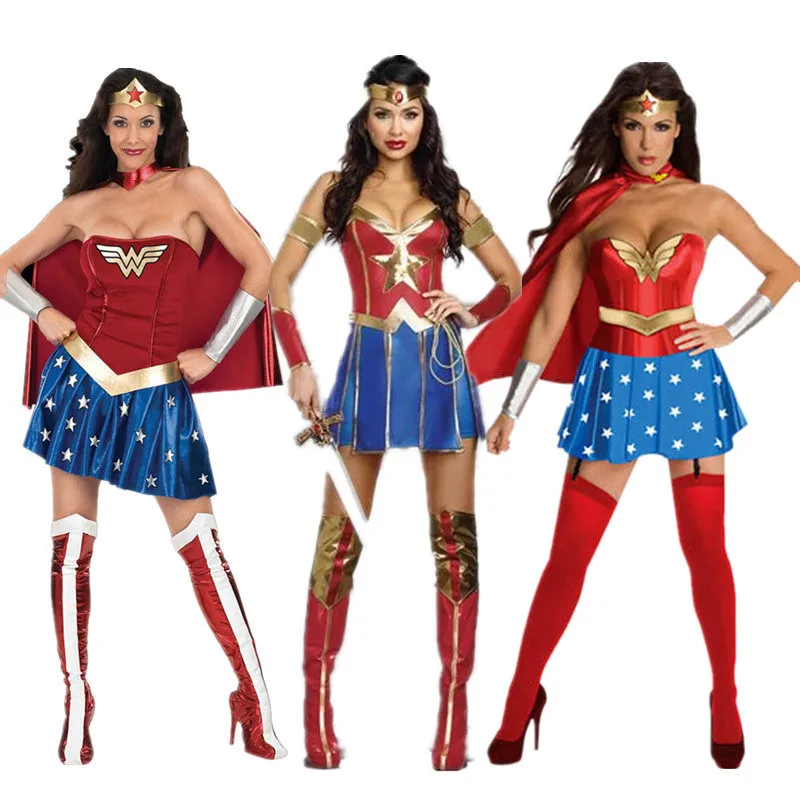 Hot Kvindelig Superhelt Cosplay kostumer, Halloween Damer Super Girl DianCosplay Bodysuit Tøj Halloween Fancy Kjole