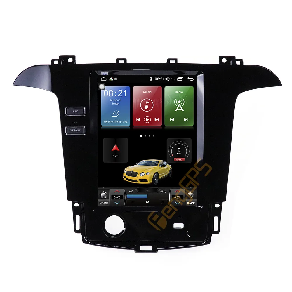 For Ford S-Max, Galaxy Radio Android Multimedia-2007 - PX6 GPS Navigation Hoved enheden Tesla Bil Audio Stereo Afspiller Autoradio