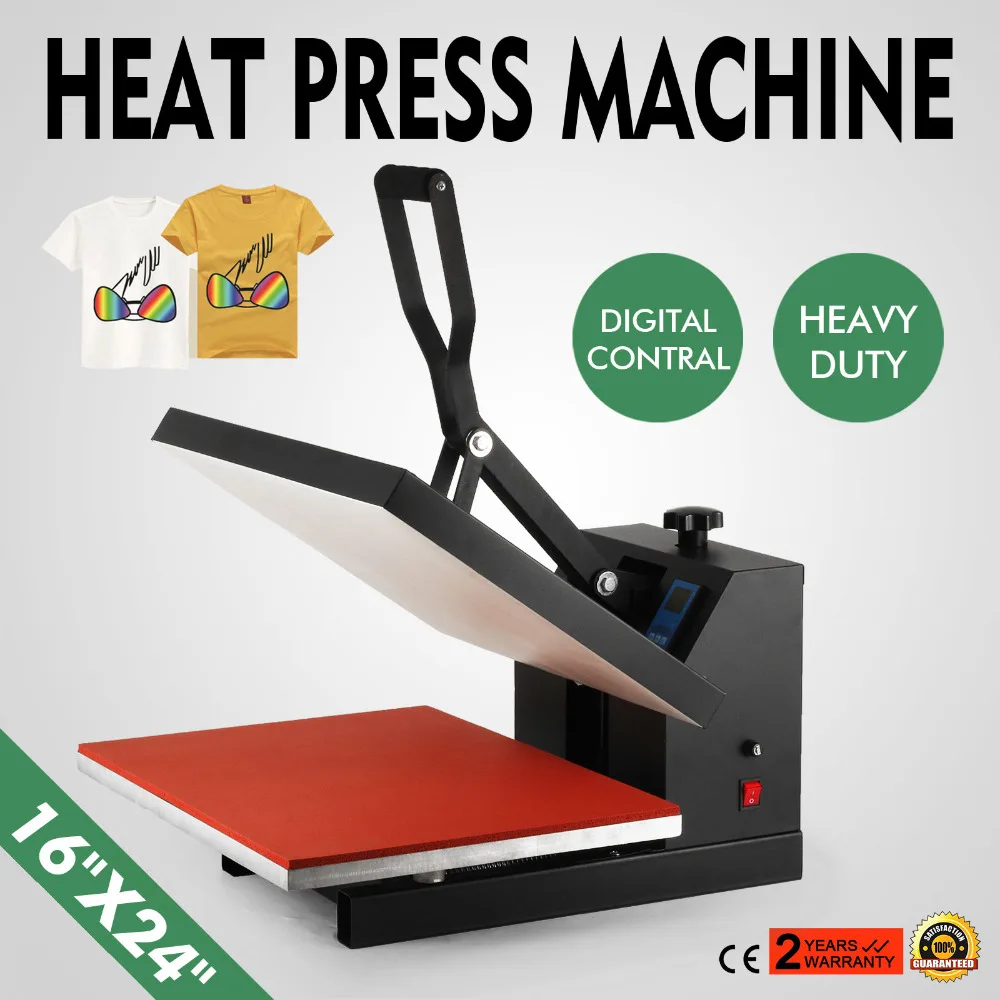 Varmen Tryk på 16x24Inch Varme Presse Maskine Højt Tryk 1700W Varme Presse Maskine til T-Shirts