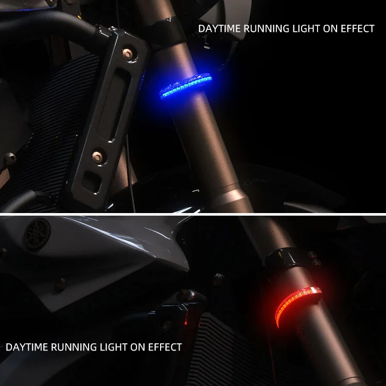 Motorcykel Universal LED-blinklys Lys For Kawasaki Suzuki For Honda, Aprilia BMW Til moto 12V Ring blinker Indikatoren