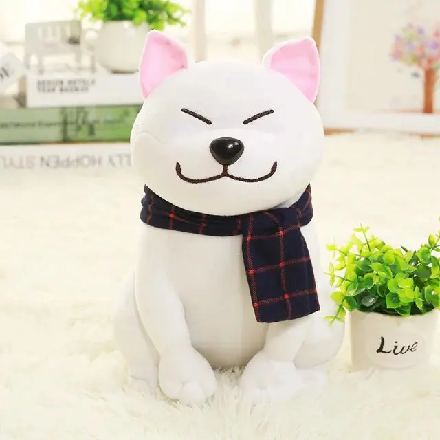 1pc Bære Tørklæde Shiba Inu Hund Bløde Fyldte Dog God Valentines gave til Kæreste 25cm/9.84