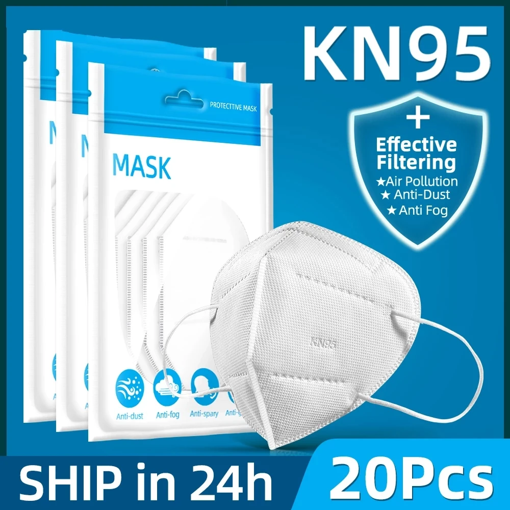 Høj Kvalitet af 5 Lag KN95 Maske Sikkerhed Respirator Beskyttende Maske Ansigt KN95Masks Munden Støvtæt Genanvendelige HURTIG levering