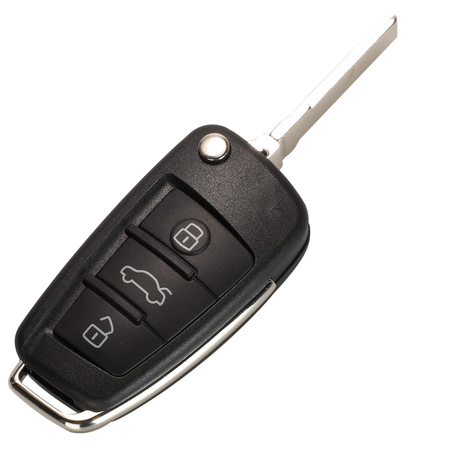 Kutery for MQB Semi Intelligente Fjernbetjening Nøgle 3-Knappen for at Folde Flip Smart Bil Key Fob for Audi A3 433Mhz