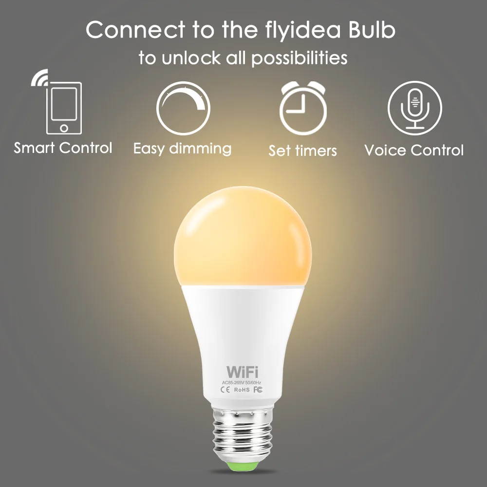 Smart Home LED Pærer 110V 220V WiFi Led-Lampe 15W Ampul Led E27 B22 Dæmpbar Lampada Smart Arbejde Med Amazon Alexa Google Startside
