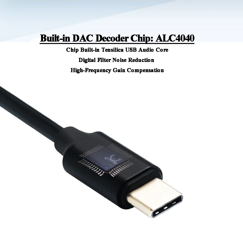 Bærbare hovedtelefonforstærker 24Bit/192 khz Audio Powered USB-DAC Hovedtelefon Forstærker Til Telefonen Android USB-port C