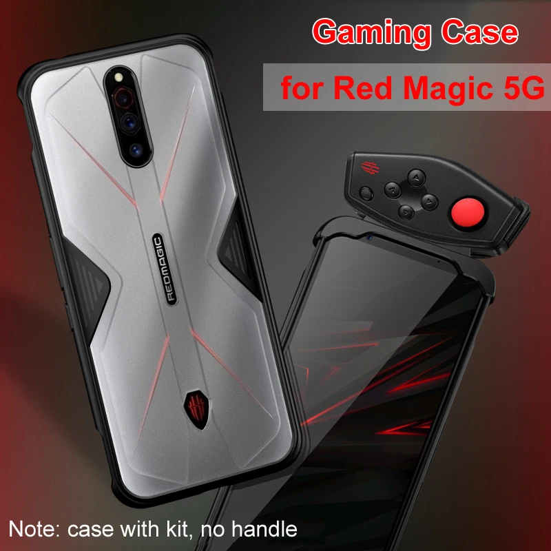 For Nubien Red Magic 5G Telefon 6.65 tommer Sag Tilbehør Blød Anti-banke Silicium PC Åndbar Gennemsigtig Gaming Dække Funda