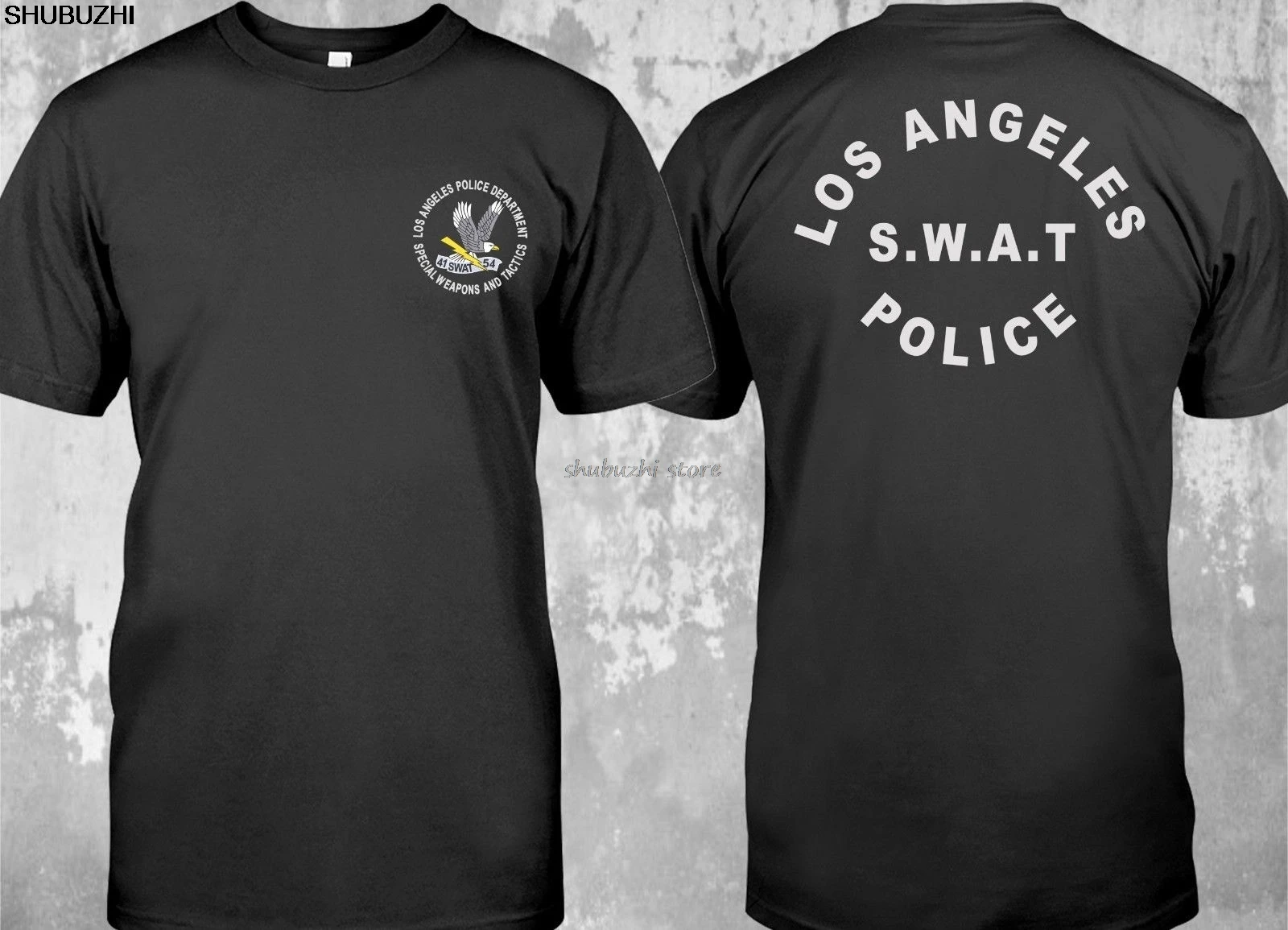 SWAT Afdeling Los Angeles Tv-Serie SIKKERHED UNDERSØGELSE, T-Shirt, mænds bomuld t-shirt sommer top tees euro størrelse sbz1116