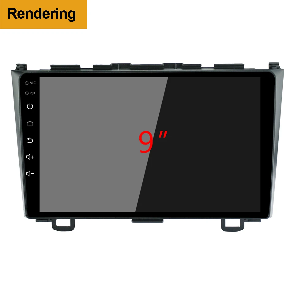 2Din Bil DVD-Frame Lyd Montering Adapter Dash Trim Kits Facia Panel 9 tommer For Honda CR-V 2007-011 Dobbelt Din Radio Player