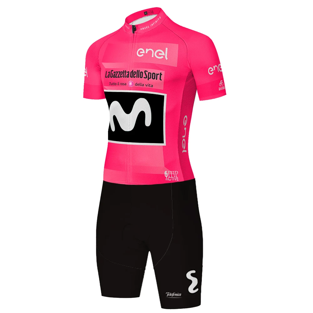 2020 ropa bicicleta hombre Movistar Skinsuit cykling mænd kort ærme Buksedragt Road Racing one piece Skinsuit