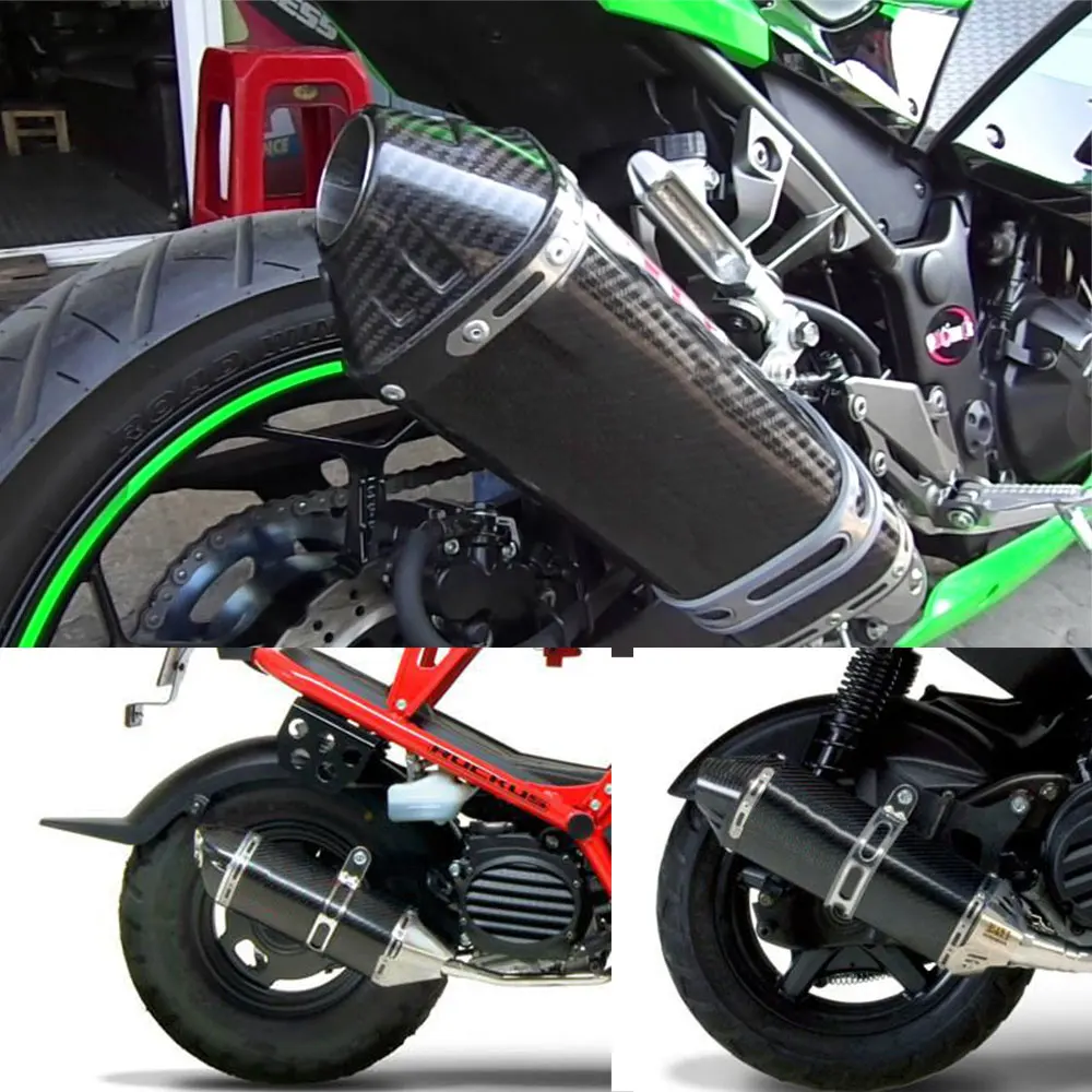 Motorcykel 51mm universal udstødning motorcykel lyddæmper Undslippe moto med db killer til Z900 R25 ktm390 z1000 nmax155