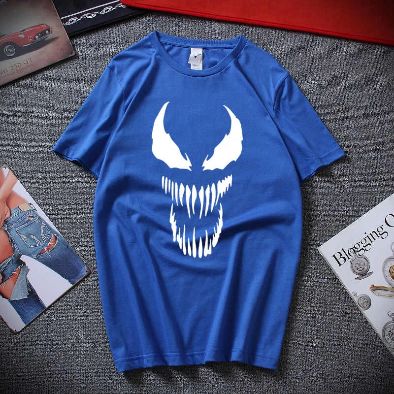 2018 Venom T-shirt Harajuku Mode bomuld kortærmet T-Shirts, casual t-Shirts Mandlige T-shirt Animationsfilm