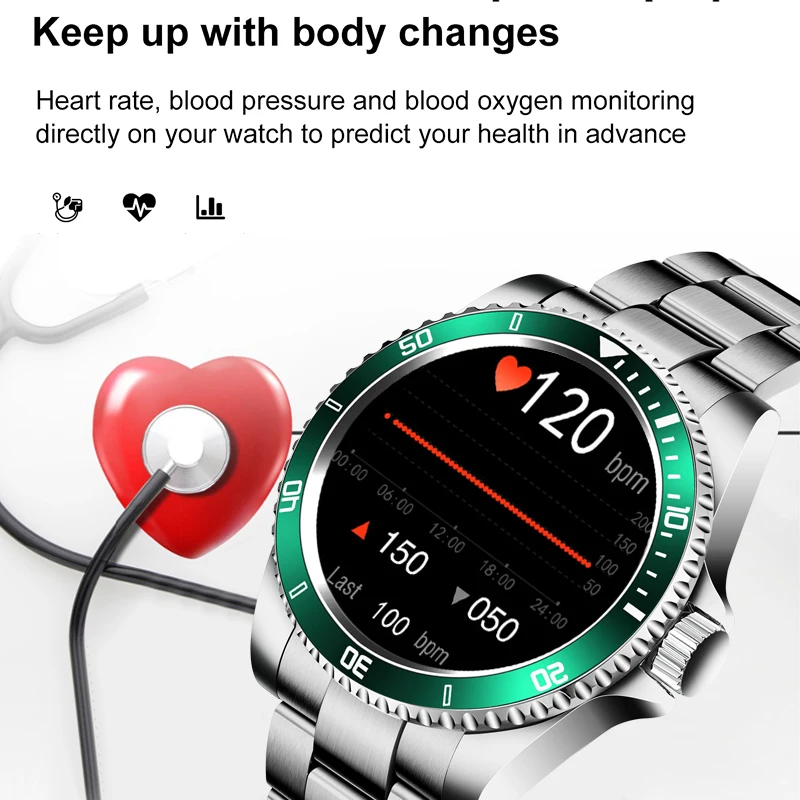 LIGE Smart Mode Ur Mænd Bluetooth Opkald, Se puls, Blodtryk Overvåge Sport Vandtæt Kvinder Smartwatch 2020 Ny