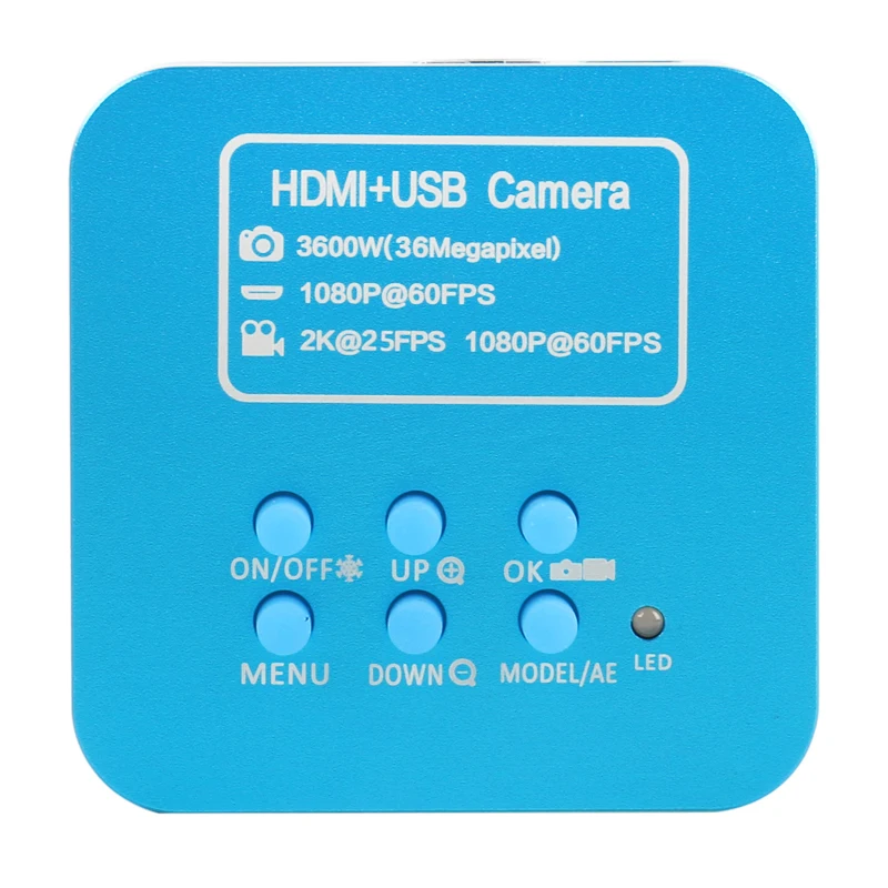 FHD 36MP Elektronisk Digital Mikroskop-Kamera, HDMI, USB Digital Mikroskop Boom Stannd 180X/300X Zoom C-mount-Linse 144 LED Lys