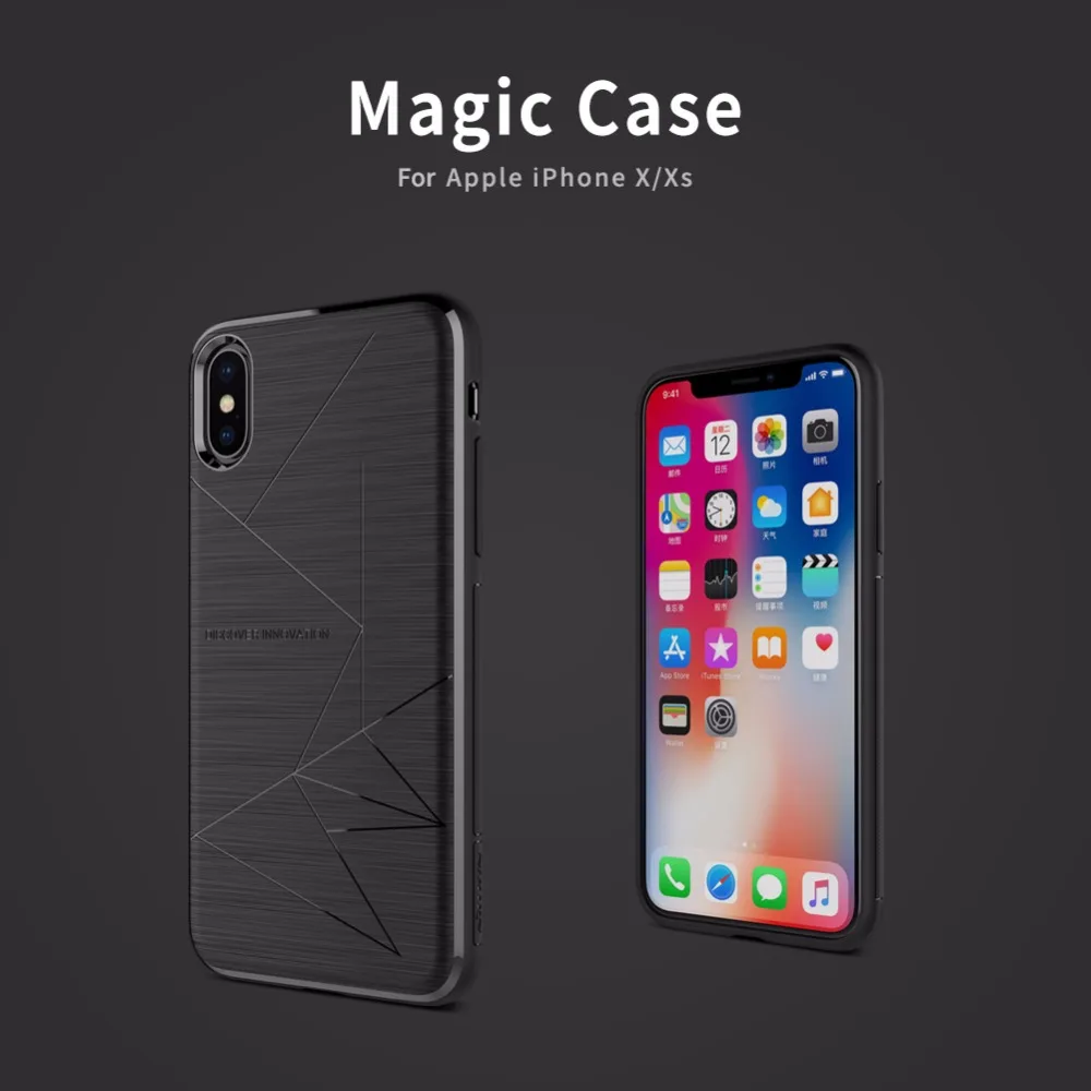 Magnetisk Adsorption Case Til iPhone X Xs Dække Oprindelige NILLKIN Magic Bløde Magnetiske Shell Tilbage Cover Case Til iPhone Xs antal Xr-X