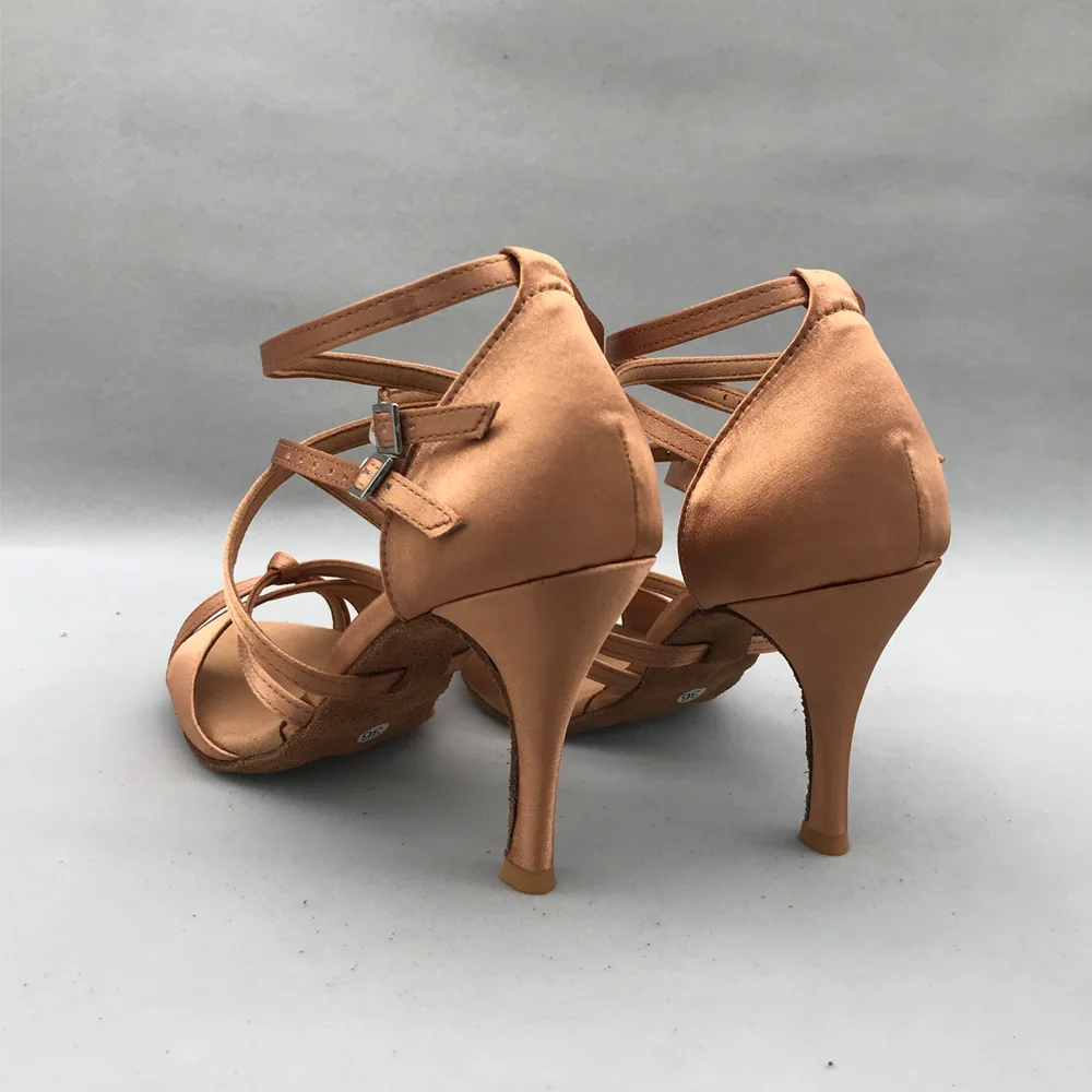 9cm Høj hæl Elegant Latin dansesko Til kvinder Salsa sko pratice sko komfortable latin shoesMS62092DTN lav hæl tilgængelig