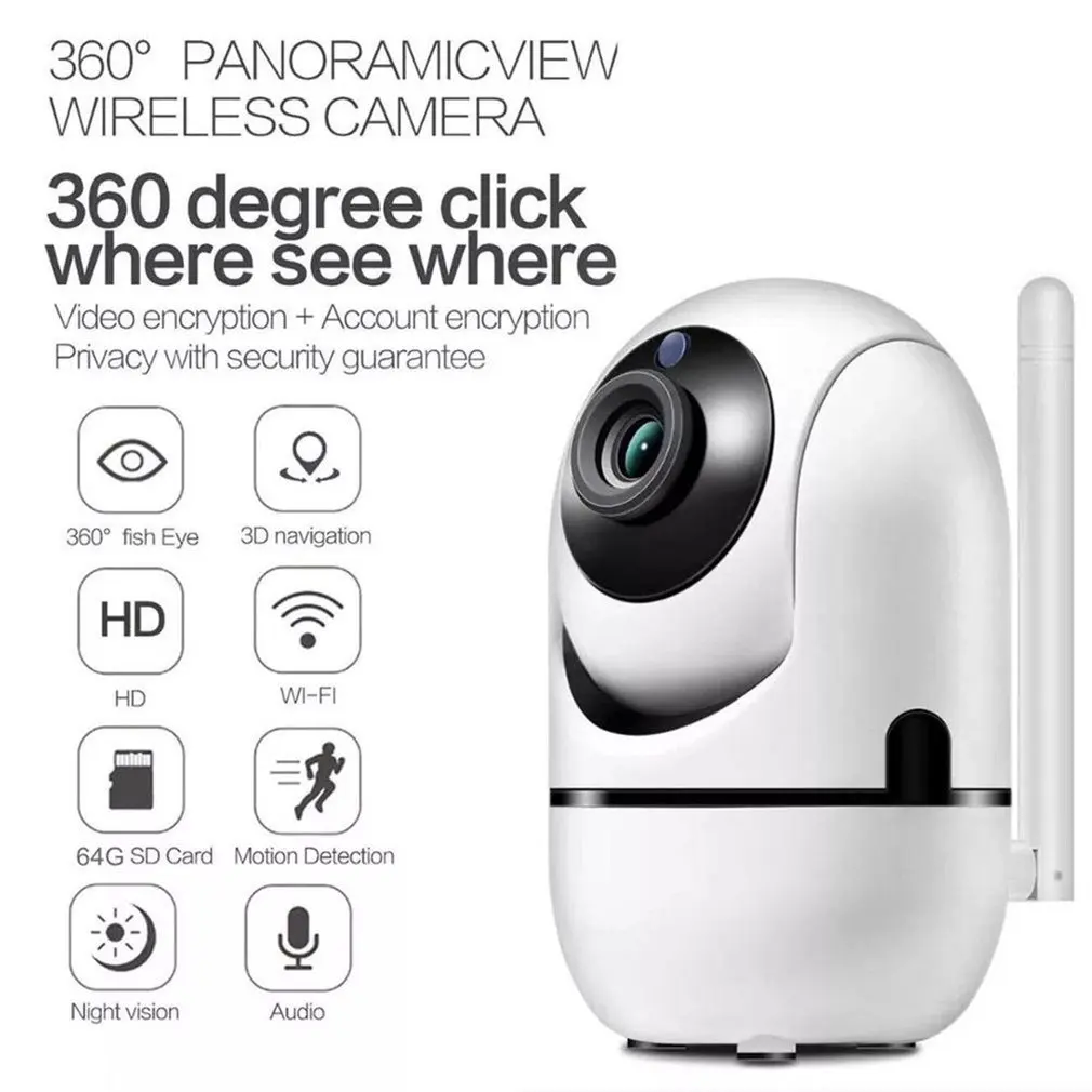 Smart Kamera, 1080P Wireless Wifi Infrarød Anti-Tyveri Ip-Kamera nattesyn Intelligent Hd Kamera Overvågning