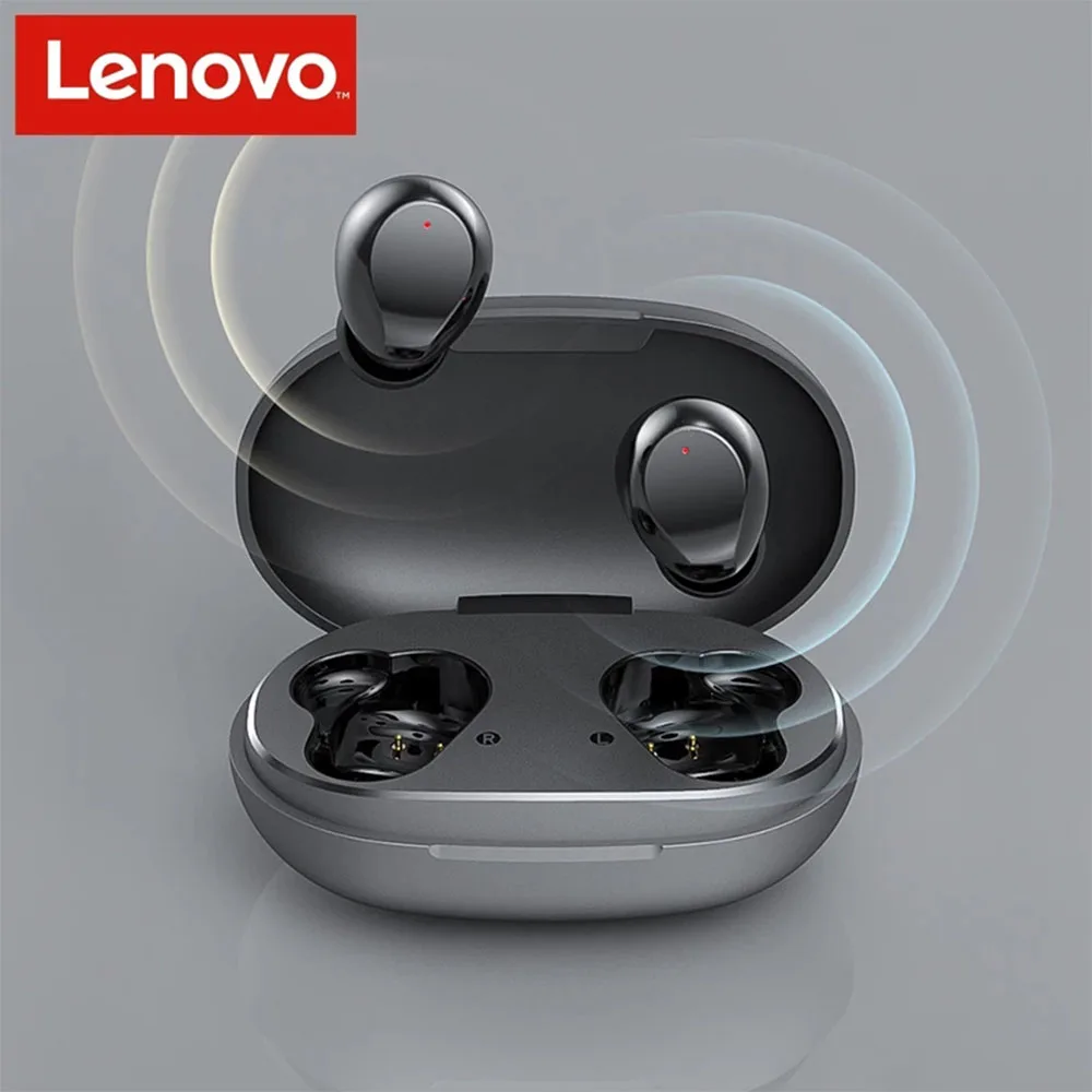 Originale Lenovo TC02 TWS Bluetooth-Hovedtelefoner Ægte Trådløse Headsets IPX5 Vandtæt In-Ear Sports Musik Øretelefoner Med Mikrofon