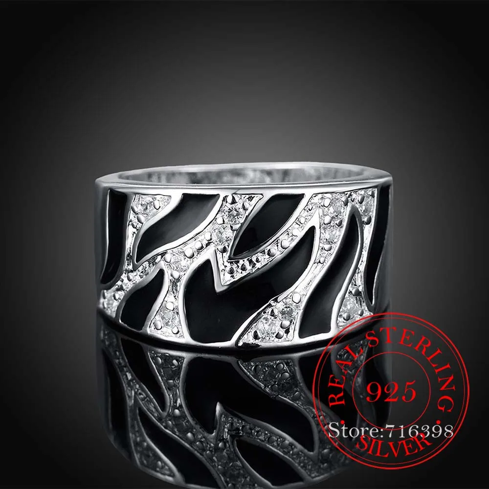 Høj kvalitet 925 Sterling Sølv Ringe for Kvinder, Mænd, Kvinder Dobbelt Kors Cz Crystal Infinity-Ring Bague Sølv 925 Anillos Mujer