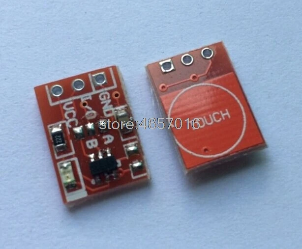 50STK/MASSE NYE TTP223 Touch-knappen Modul Kondensator type Enkelt Kanal selvlåsende Touch switch sensor