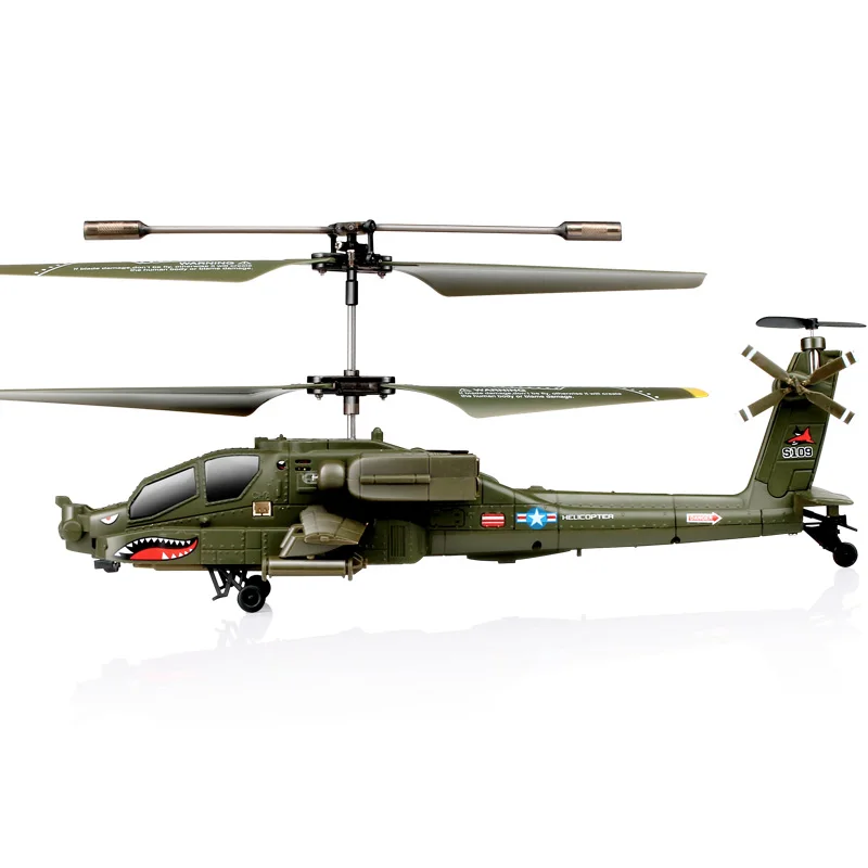 S109G 3.5CH Beast RC Helicopter RTF AH-64 Military Model Kids Toy