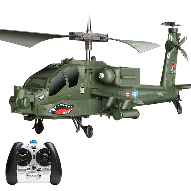 S109G 3.5CH Beast RC Helicopter RTF AH-64 Military Model Kids Toy