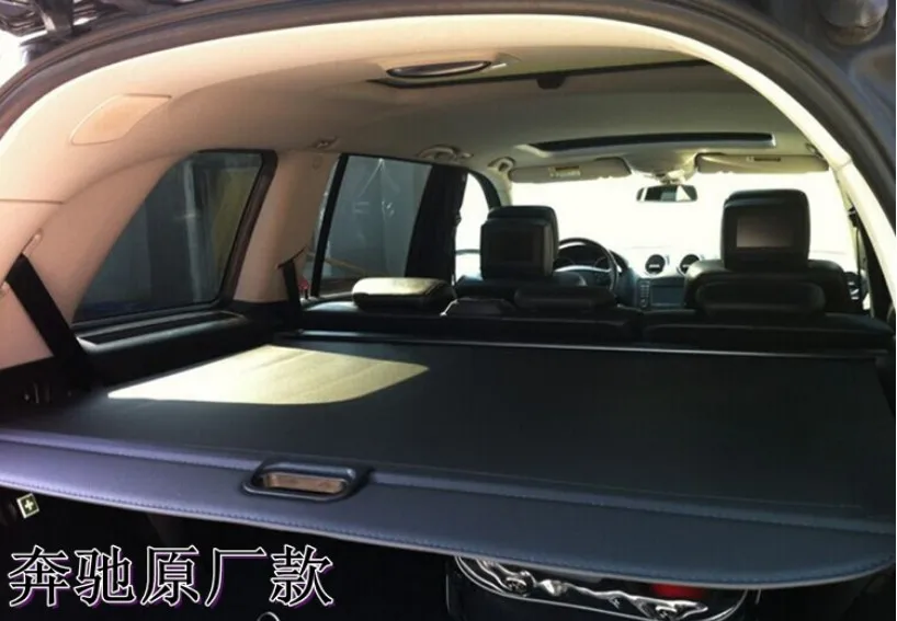 Bageste Bagagerummet Security Shield bagageskjuleren For Mercedes-Benz GL-Klasse X166 GL350 GL400 CL450 GL500 2013-2017 Kuffert Skygge Sikring af Høj Kvalitet, Tilbehør til Bilen