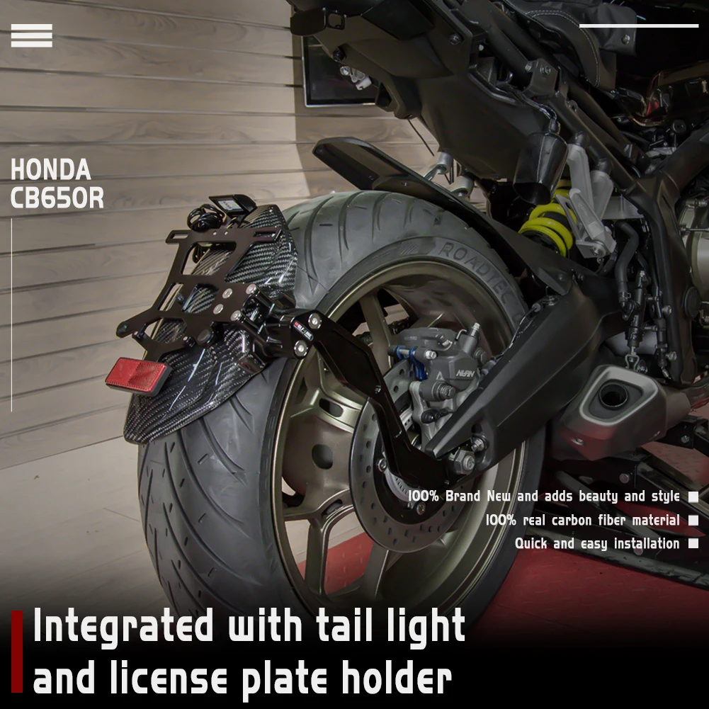 CB650R Tilbehør Moto bagskærmen Fender Eliminator Tail Tidy Nummerplade Holder LED Lys for Honda CB 650R 2019 2020 Ny