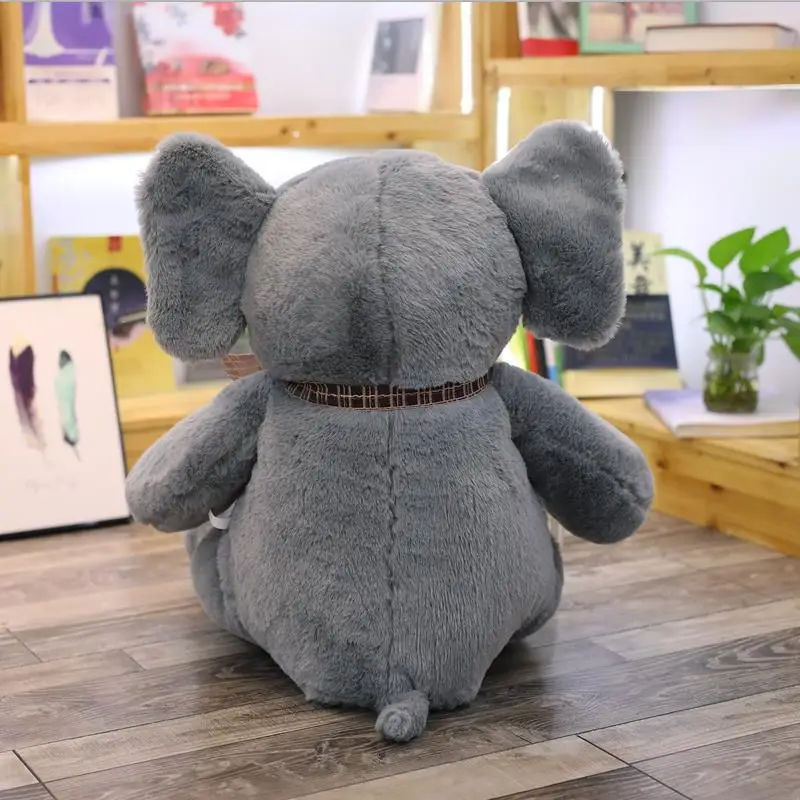 Kæmpe Elefant Grå Fyldte Lang Elefant Dyr til Jul for Bløde Dukke Toy Kid Gave