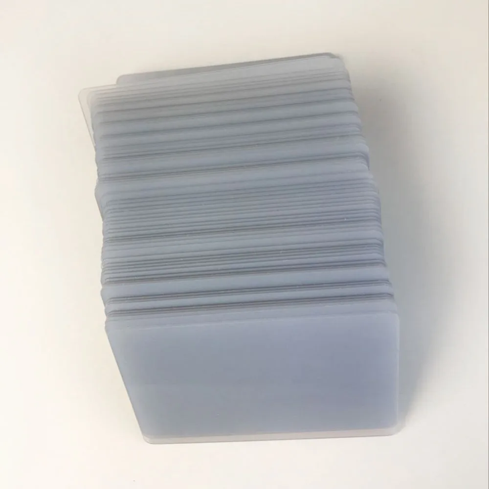100pcs Printable Inkjet Gennemsigtig Blank PVC-Kortet Medlemskab ID-Kort med CR80 Størrelse 86*54 mm til Epson eller Canon Inkjet Printere