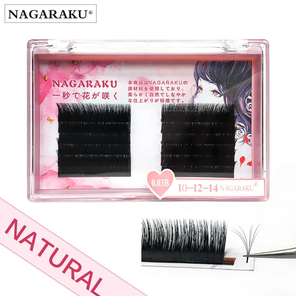 NAGARAKU Øjenvipper for Makeup Eyelash Extension Bloom Auto Fans Eyelash mega volumen Vipperne af Høj Kvalitet Naturlige Skønhed Camellia
