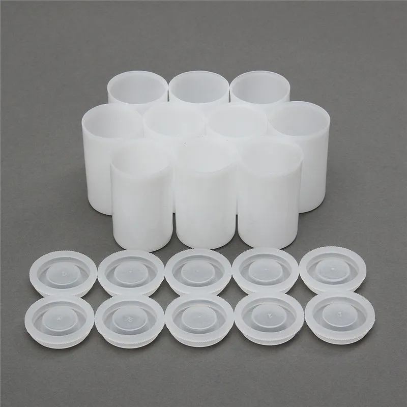 10stk Plast Kan Male Max Film Container Prøve Cream Balsam Jar Mini Kosmetiske Opbevaring af Flasker, Beholdere Pot Nail Arts 32x54mm