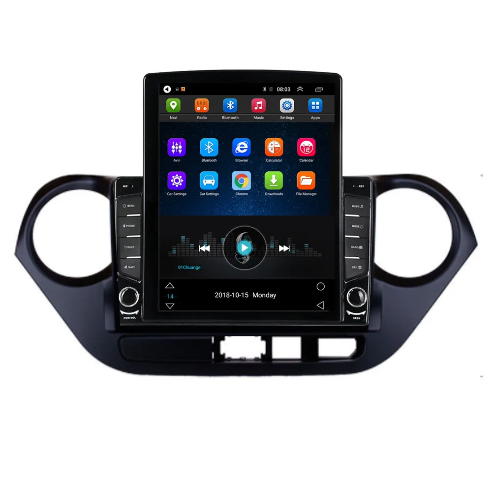 Car Multimedia-For Hyundai i10 - 2017 Audio Radio 64G Android 10 Touch Skærm Navi-hovedenheden Tesla-Afspiller, GPS-IPS DSP