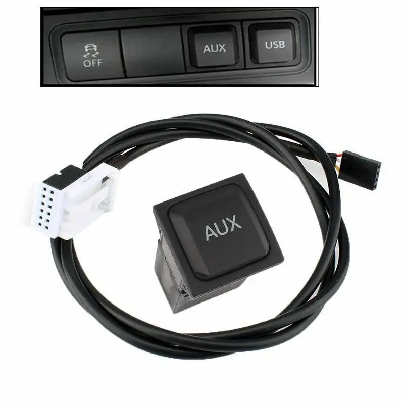 Auto Bil Audio-AUX-Kontakten Med Kabel-Adapter Dele Til Golf MK5 MK6 2005-2013 ABS Plast Bil AUX-Skifte