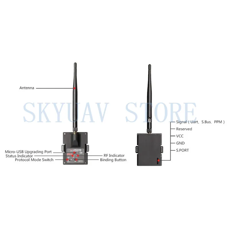 NYE SIYI FM30-Radio Modul med Datalink Telemetri Bluetooth-Modtager OpenTX Racing Droner 2,4 G 30 KM FM30-Senderen