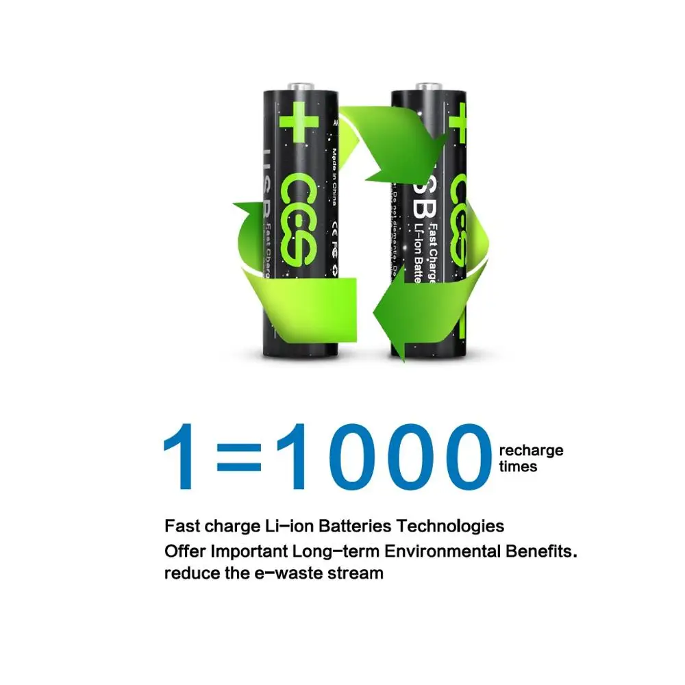 1,5 V AAA genopladelige lithium batteri li-ion 1100mwh batteri 1,5 V AA batteri batteri 2775mwh