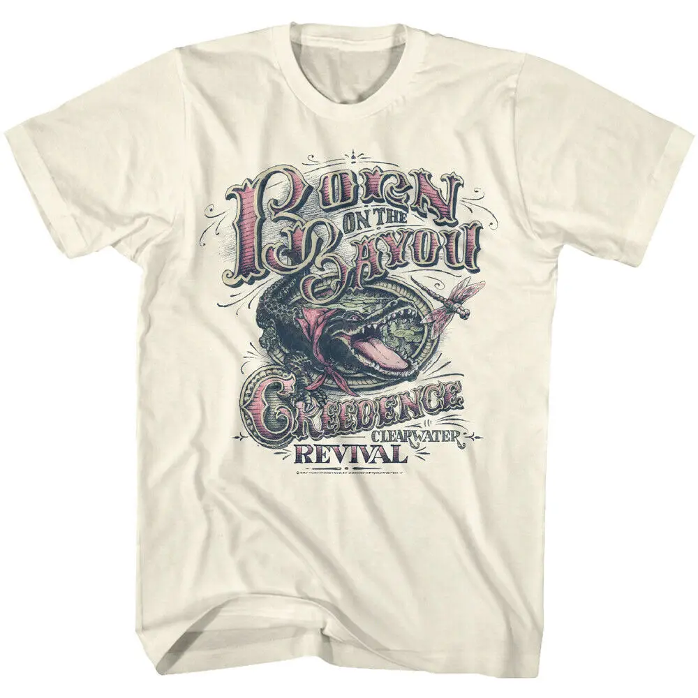 Creedence Clearwater Revival, Der Er Født På Bayou Voksen T-Shirt Rock Musik