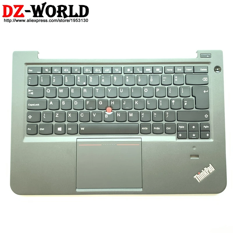 Håndfladestøtten Øverste Tilfældet med engelsk som Baggrundsbelyste Tastatur, Touchpad til Lenovo Thinkpad S3 S431 S440 Baggrundslys Teclado 04X0984 04X1021