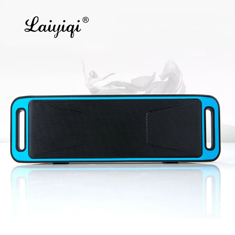 Laiyiqi 2019 Julegave Fashion square Bluetooth højttaler med dobbelt bas Radio FM-3D Stereo enceinte bluetooth bærbare so3 mon