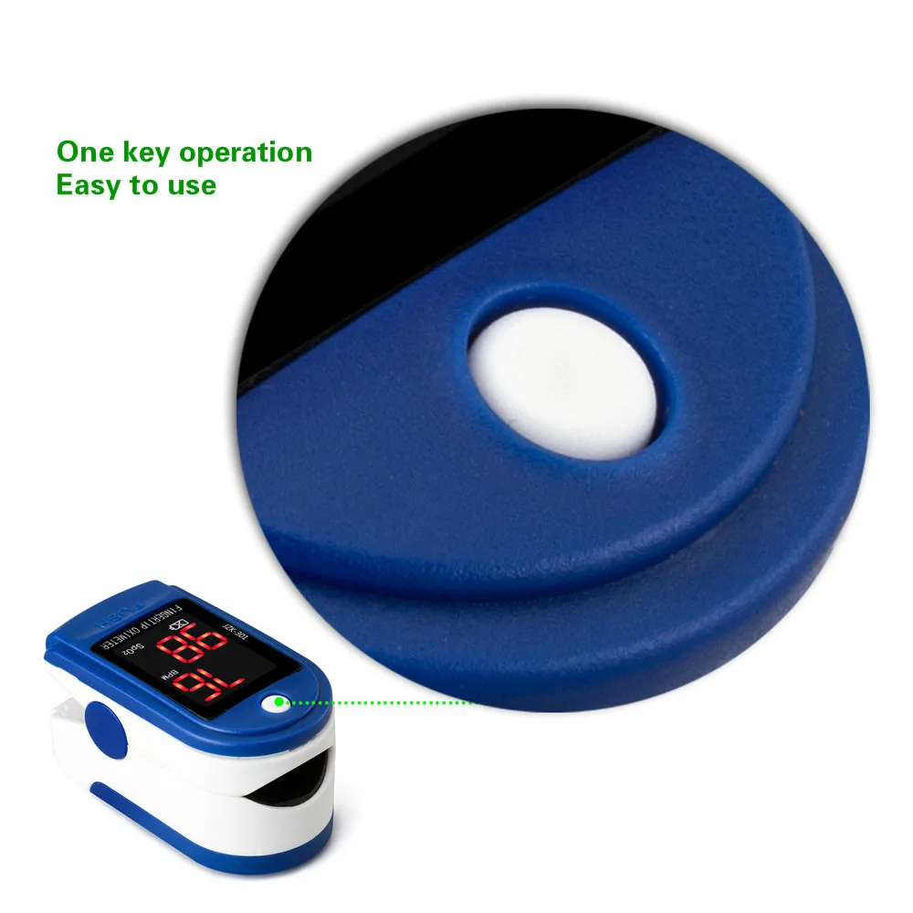 Fingerclip Oximeters Blodets Ilt-Mætning Overvåge Finger Pulse Oximeter SPO2 Overvåge Oximetro Hurtig levering (Uden Batteri)