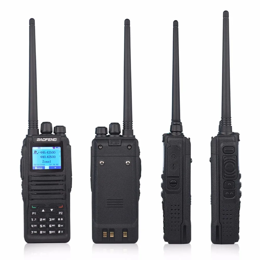 Walkie Talkie baofeng dmr-radio dual band digital walkie talkie DM-1701 dual-slot Tier II ( dm-5r plus opgraderet version)