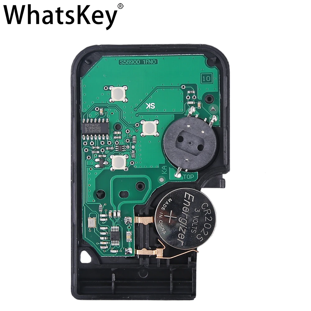 WhatsKey 433Mhz ID46 PCF7947 Chip Fjernbetjening Smart Bil Nøgle Til Renault II Grand Scenic Megane 2 3 nøglekort