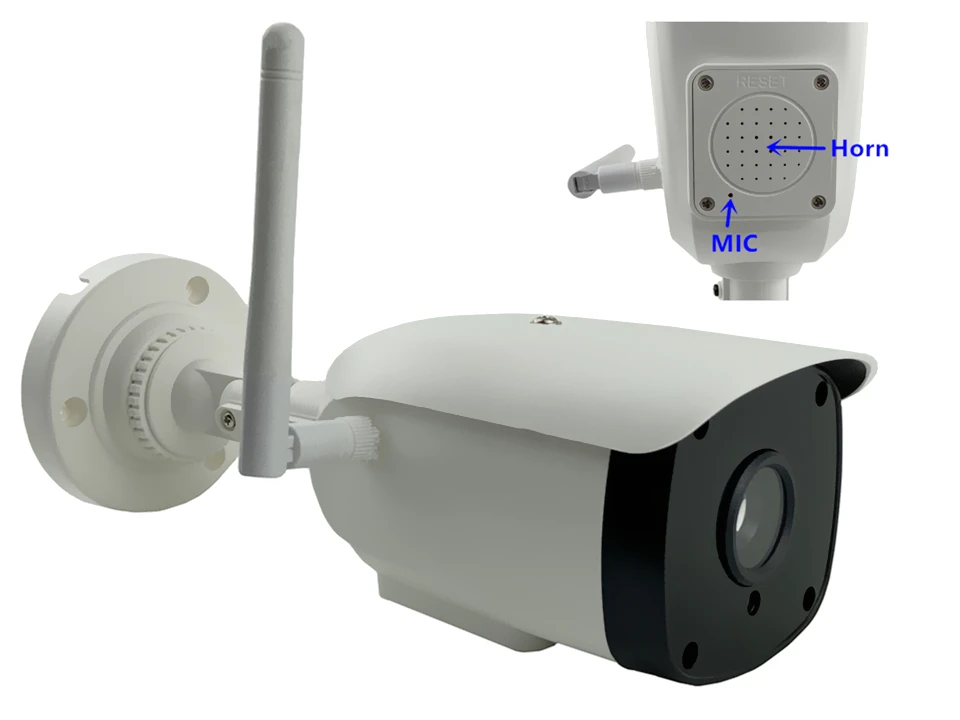 WIFI Wireless IP Bullet Kamera XM550+SC5335P 2592*1944 XM530+F37 1080P To-Vejs Audio MIKROFON Højttaler IRC-128G SD-Kort P2P XMEYE