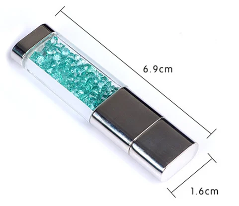 Nye Fashion Diamond Crystal Usb-Flash-Drev 32gb Usb 2.0-Pen Drive 4gb 8gb 16gb Usb Stick Pendrive Flash Disk Flash Stick Metal