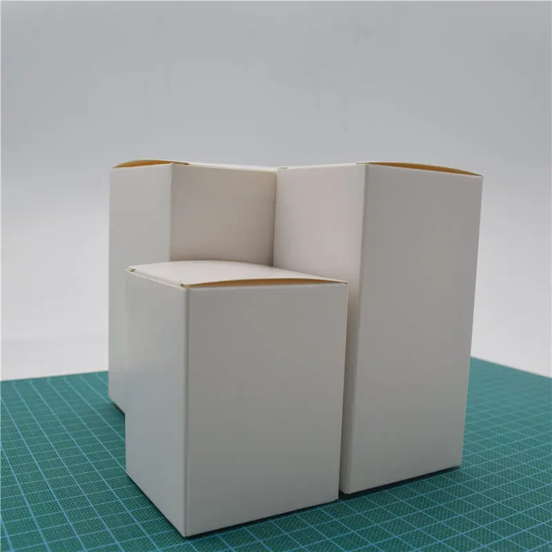 100pcs Karton Kraftpapir Boks Hvid og Brun Farve Forskellige Størrelser Bryllup Gave Emballage, Kasser Bryllup Candy Box
