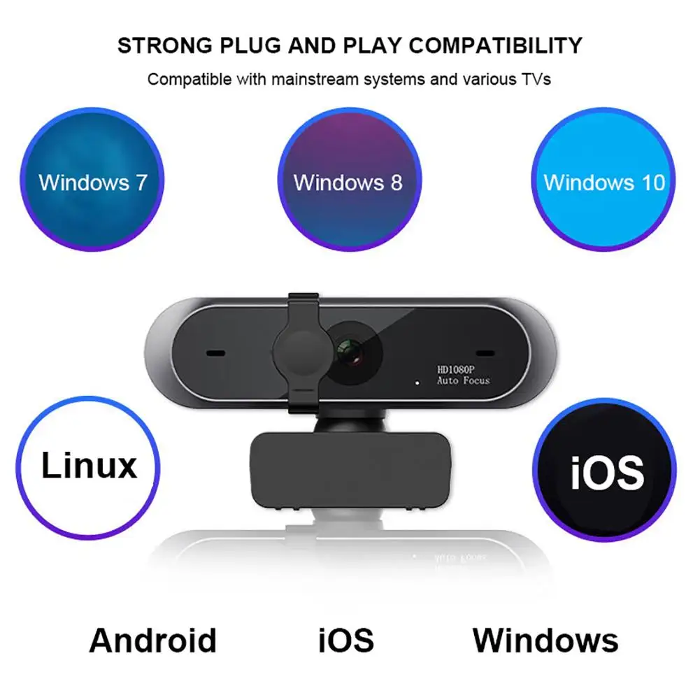 Hurtig Levering M9 1080P HD Mini-Computer, Webcam Anti-kiggede Roterbar Justerbar Kamera For Live Broadcast Video Konference Arbejde