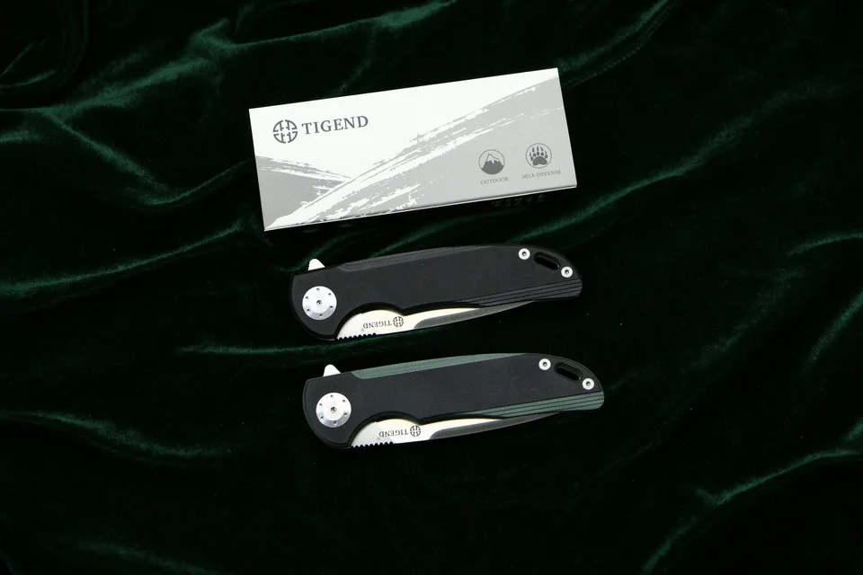 TIGEND CF1010 Taktik folde kniv D2 blade G10 + stål håndtag camping jagt udendørs overlevelse lomme Køkken knive edc værktøjer