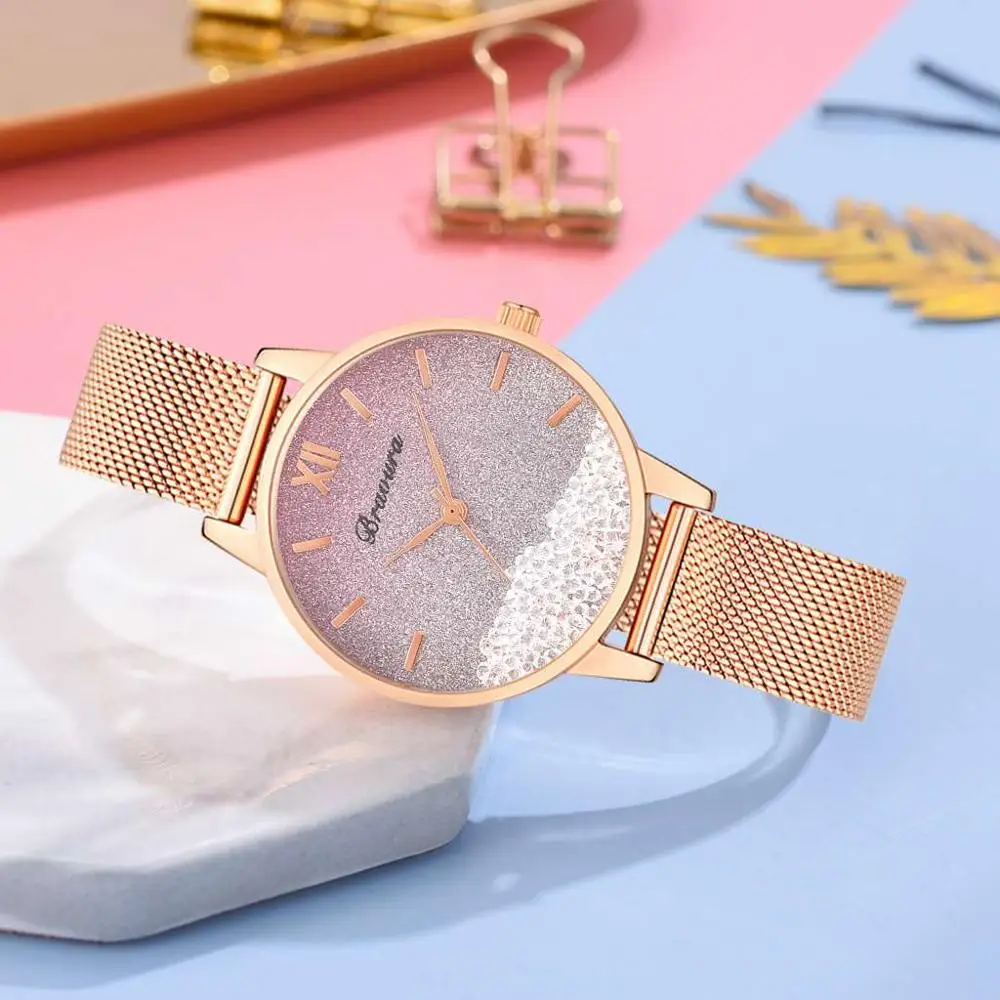 Nye Kvinder Watch Luksus Fashion Brand Dame Ure Til Kvinder Cacual Mekanisk Legering Skive Ur Piger Gave Par Armbåndsur Reloj Mujer