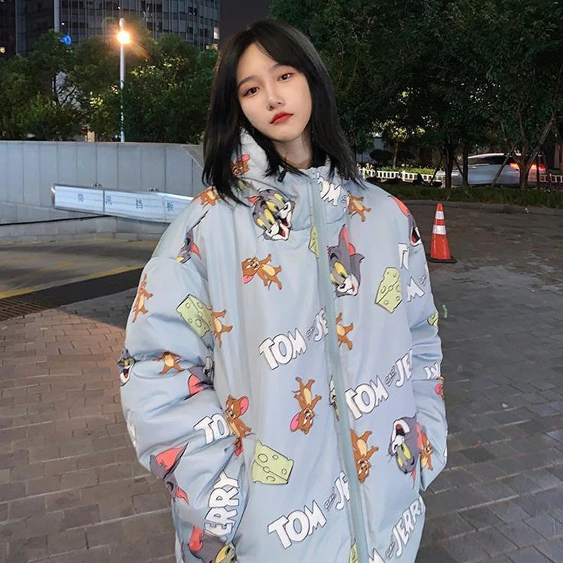 Bomuld Polstret Tøj Kvinders Ny Vinter Tøj koreanske Version Af Løs vinterfrakke Brød Tøj Ins Tidevandet Hong Kong Style