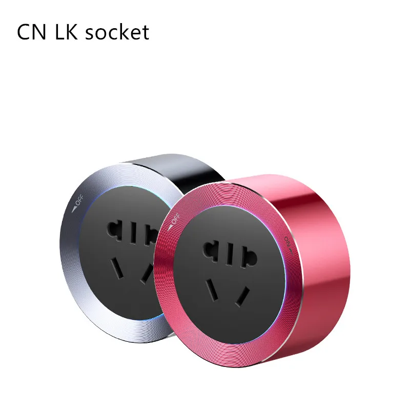 KN-LED-Plug Elektrisk Stikkontakt USB-Moverable-Adapter til Strøm Styr Sort Rød Blå Sølv Grå Q