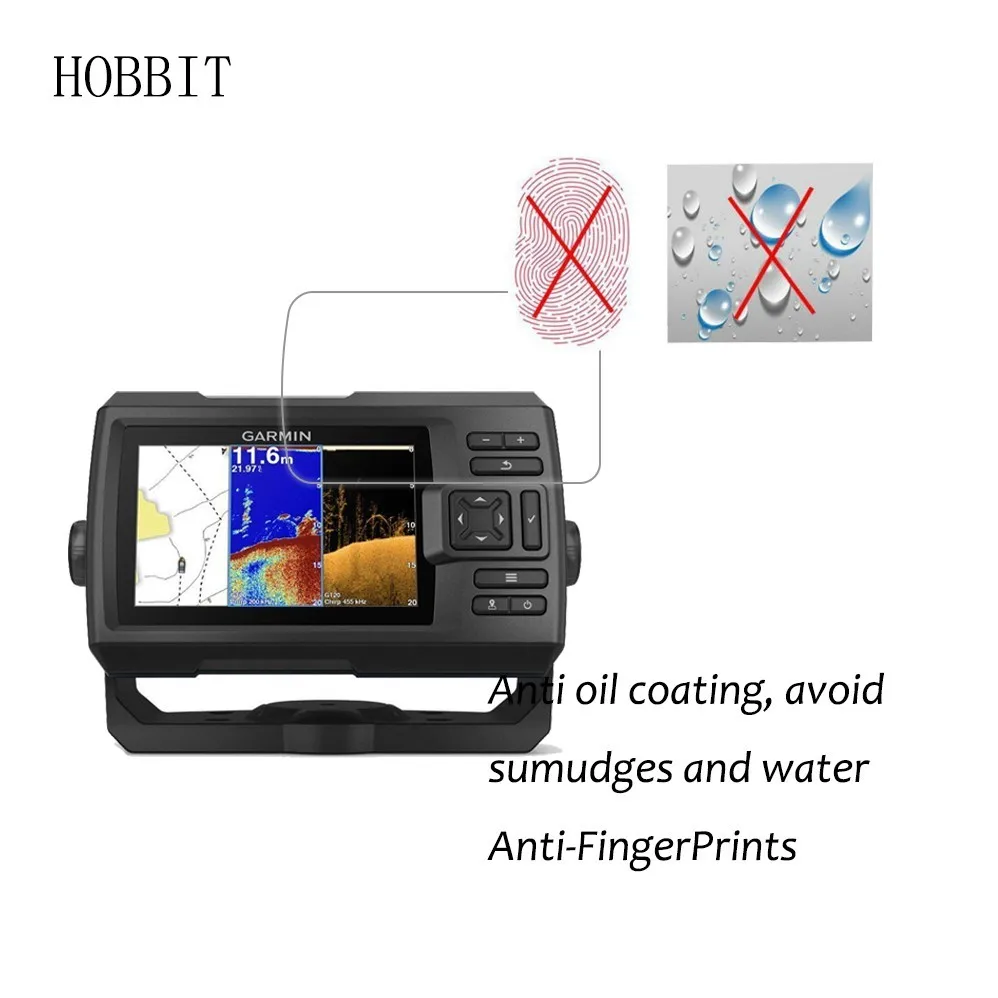 3Pack For Garmin Angriber 5CV GPS LCD-Shiled Film Tilbehør Nano eksplosionssikker Skærm Protektor til Garmin fishfinder